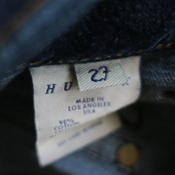 Hudson Wide Leg Farrah Jeans Flap Pocket Stretch Trouser Jewel Wash Women's 27 - Picture 5 of 6